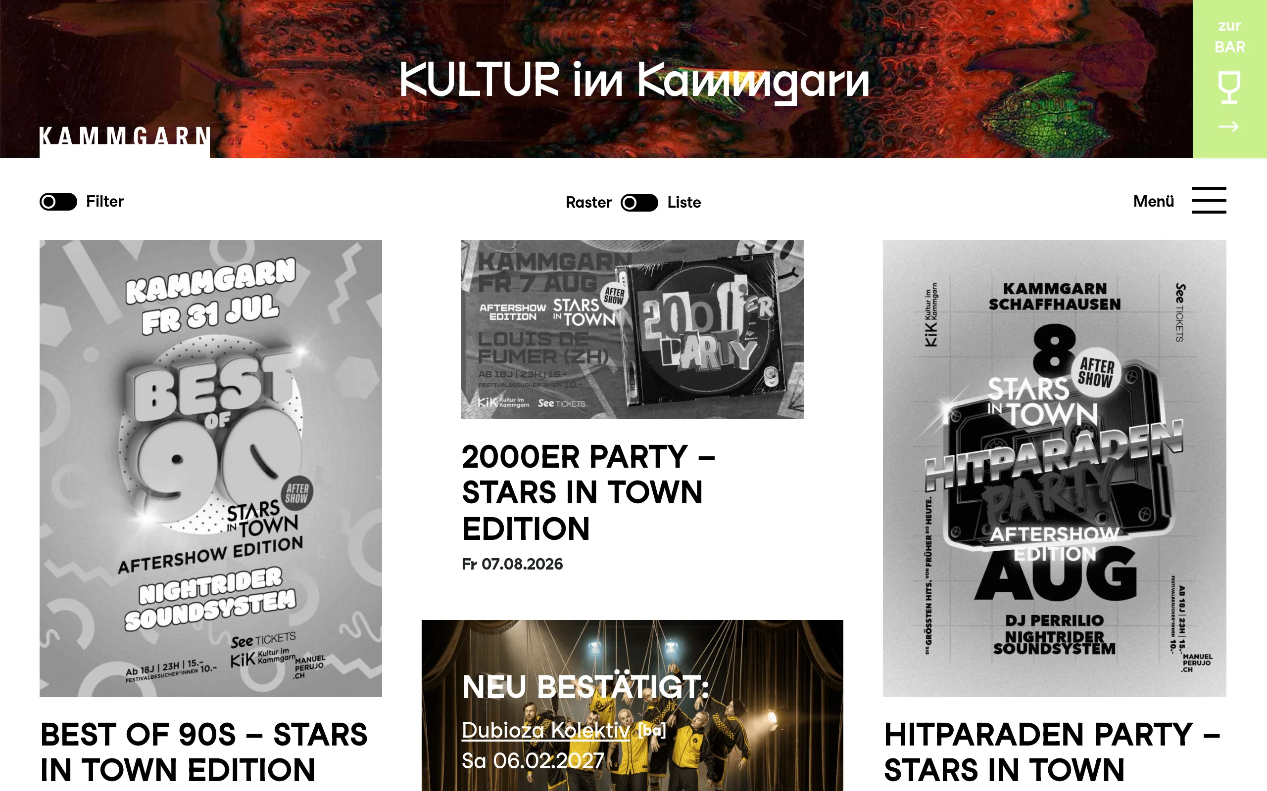 Screenshot kammgarn.ch